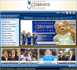 A 100% digital career preview, this Online Job Tour for St. Jude's-affiliated Niswonger Children's Hospital can be viewed at www.mshajobtour.com/niswonger
